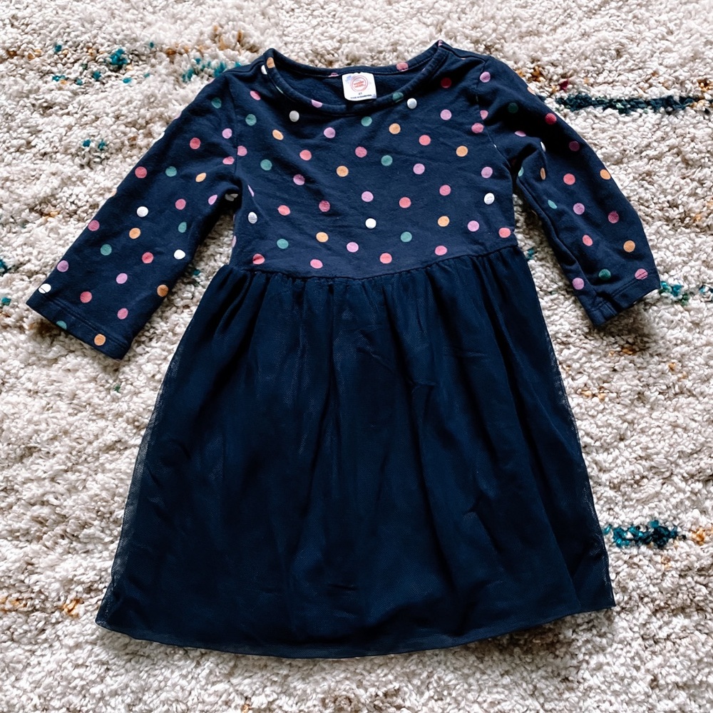 Wonder Nation Blue Polka Dot Tutu Dress 3T